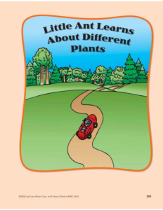 different types of plants: circle time book