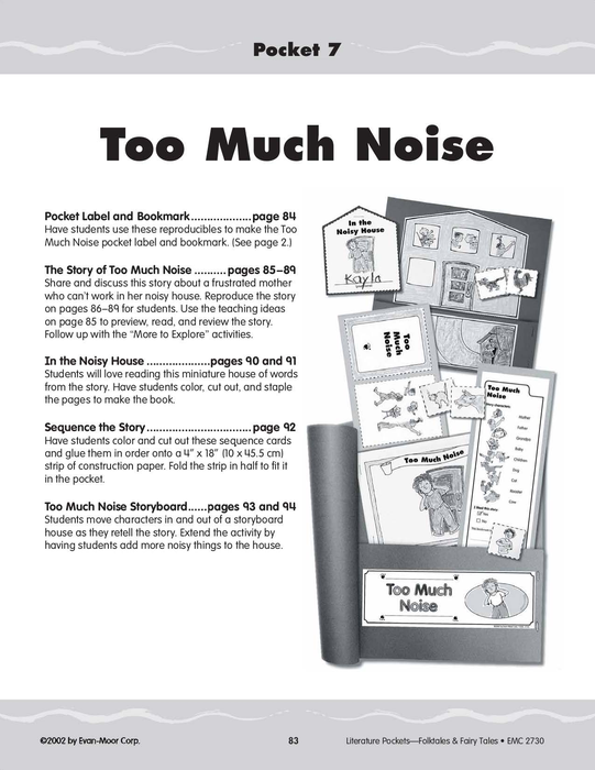 Pocket 07: Too Much Noise (Folktales and Fairy Tales, K 1)