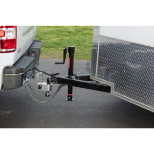 Uriah Products Sidewind A-Frame Turbo Trailer Jack - 2,000lb Lift Capacity - Manual or Drill Power (UC200020) , Black