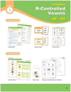 center 01: r controlled vowels: ar/or (phonics intervention centers)