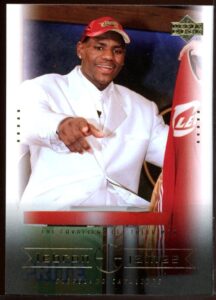 2003 upper deck #8 cavaliers get their man lebron james rookie card - ships in a brand new holder