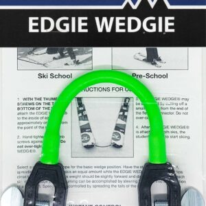 Edgie Wedgie - The Original Kids Ski Tip Connector (Green)