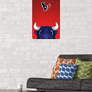 Trends International NFL Houston Texans - S. Preston Mascot Toro 20 Wall Poster, 14.725" x 22.375", Premium Unframed Version