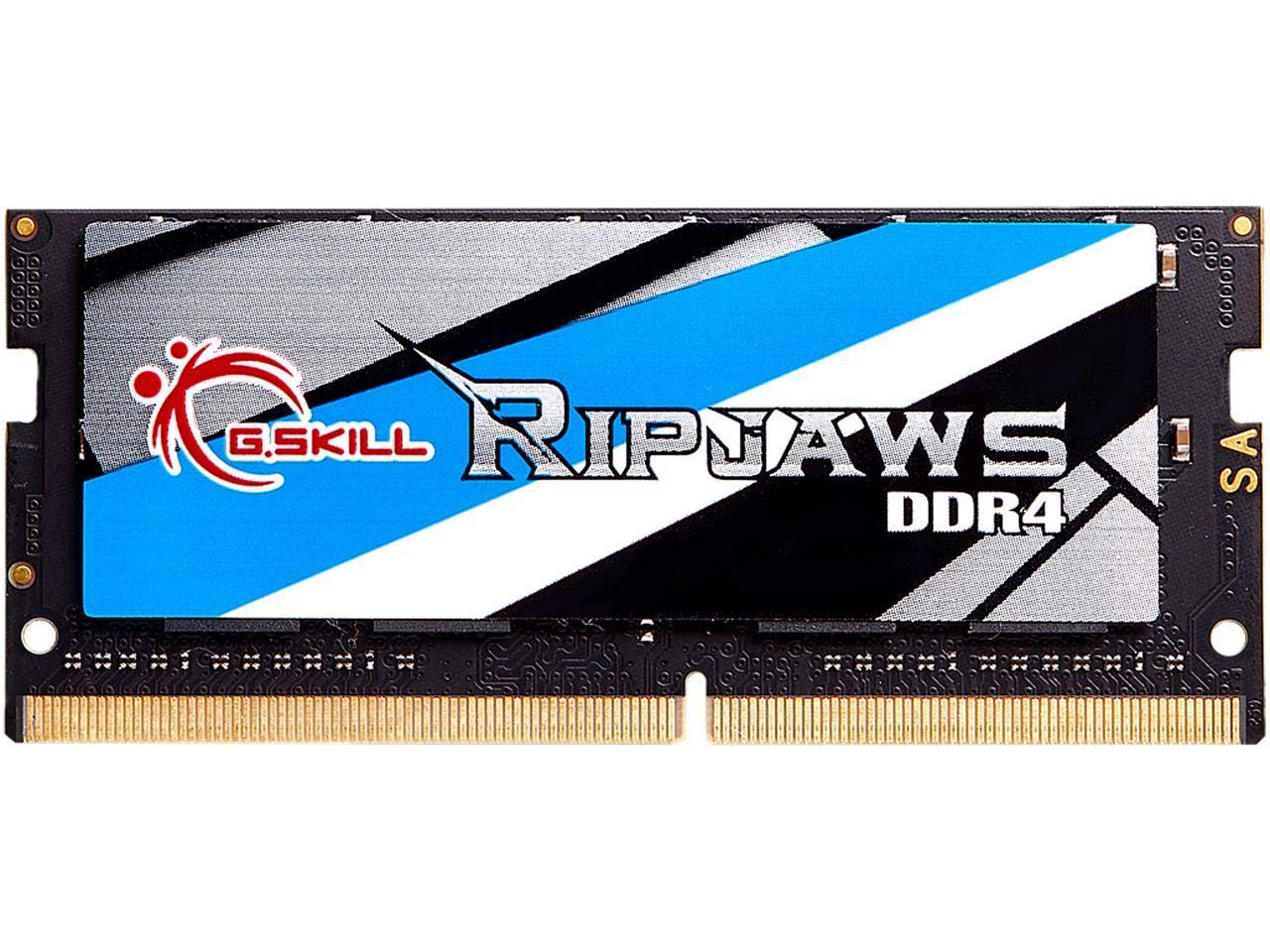 G.SKILL Ripjaws DDR4 SO-DIMM Series DDR4 RAM 32GB (1x32GB) 3200MT/s CL22-22-22-52 1.20V Unbuffered Non-ECC Notebook/Laptop Memory SODIMM (F4-3200C22S-32GRS)