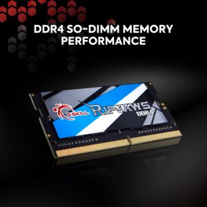 G.SKILL Ripjaws DDR4 SO-DIMM Series DDR4 RAM 32GB (1x32GB) 3200MT/s CL22-22-22-52 1.20V Unbuffered Non-ECC Notebook/Laptop Memory SODIMM (F4-3200C22S-32GRS)