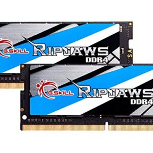 G.SKILL Ripjaws DDR4 SO-DIMM Series DDR4 RAM 32GB (2x16GB) 3200MT/s CL22-22-22-52 1.20V Unbuffered Non-ECC Notebook/Laptop Memory SODIMM (F4-3200C22D-32GRS)