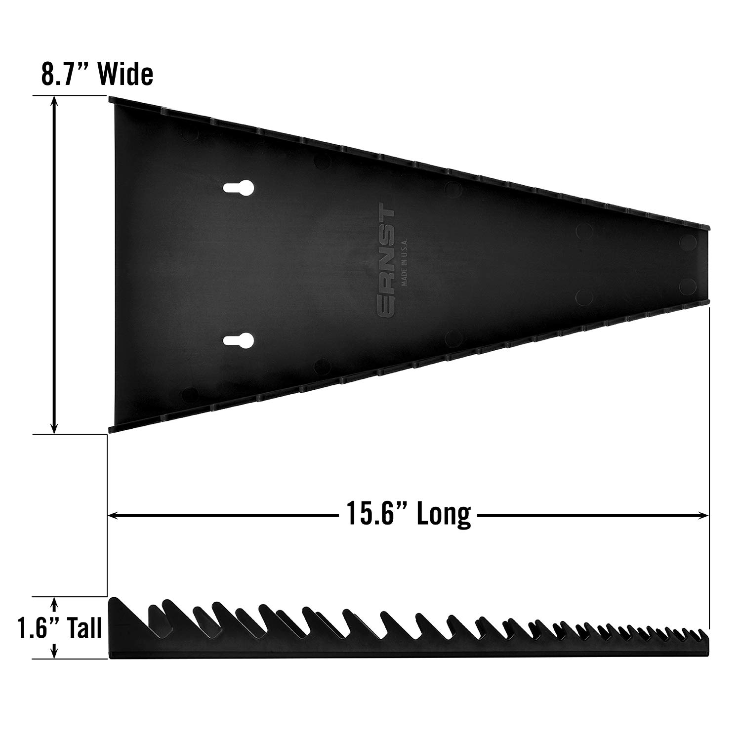 ERNST 5064 Standard 19 tool Wrench Organizer - Black