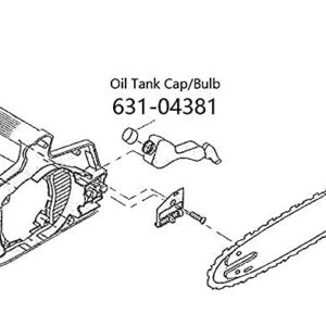 631-04381 Oil Cap Replacement For Remington Electric Chainsaw and Polesaws (2/ Pack)