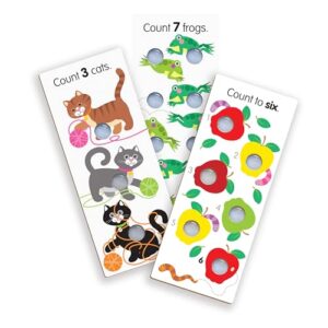 Melissa & Doug Poke-A-Dot Jumbo Number Learning Cards - 13 Double-Sided Numbers, Shapes, and Colors with Buttons to Pop - Poke A Dot Book Oversized Interactive Learning Activity Cards For Kids