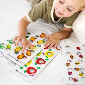 Melissa & Doug Poke-A-Dot Jumbo Number Learning Cards - 13 Double-Sided Numbers, Shapes, and Colors with Buttons to Pop - Poke A Dot Book Oversized Interactive Learning Activity Cards For Kids