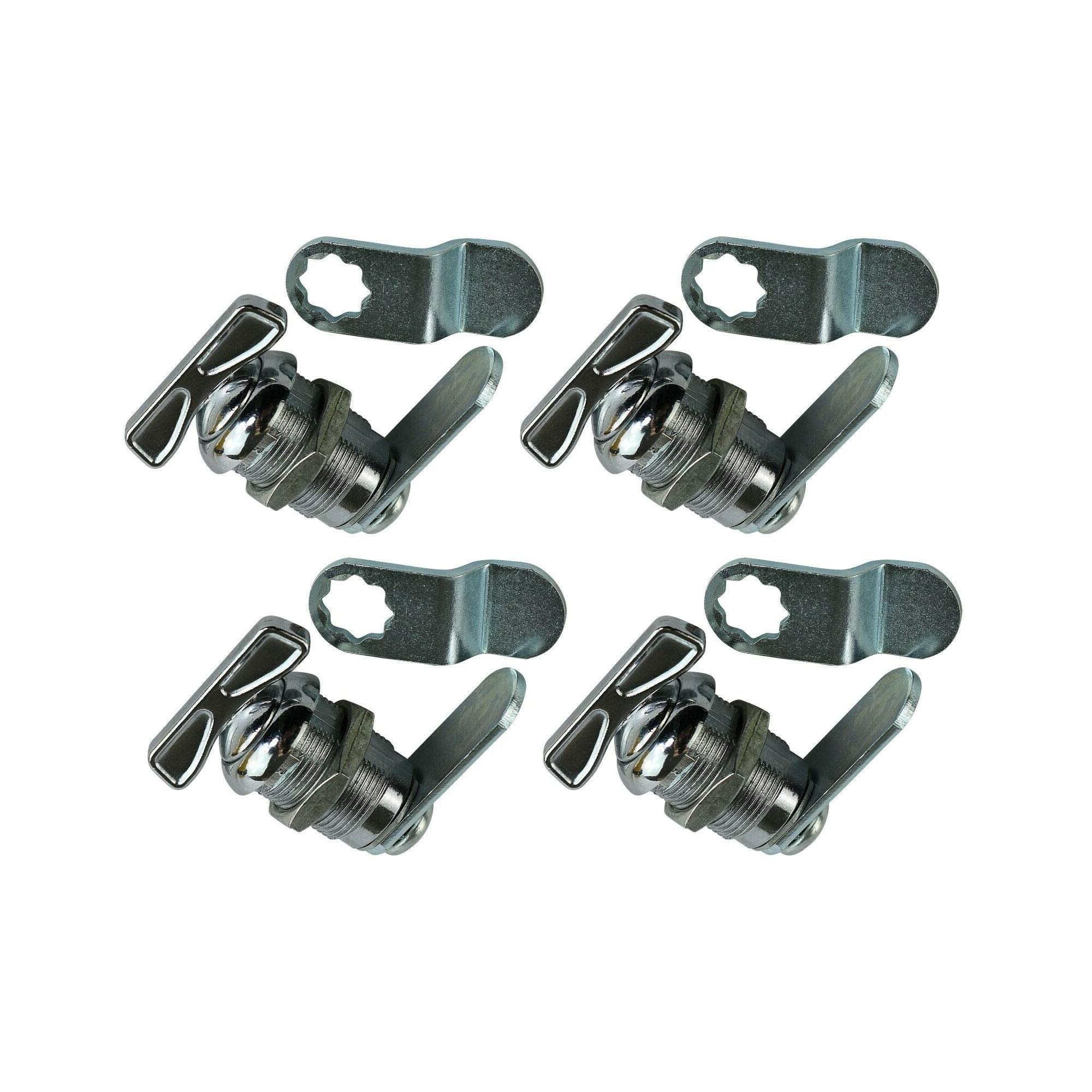 Ministry of Warehouse 4 Sets 7/8" Thumb Turn Cam for RV Camper Motorhome Compartment Storage Door