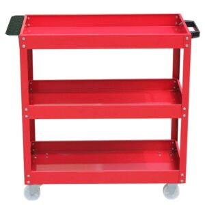 ygcbl multifunction portable hand trucks,trolleytool trolley cart parts car thicken small bearing 100kg easy to move maintenance car, 2 colors,red