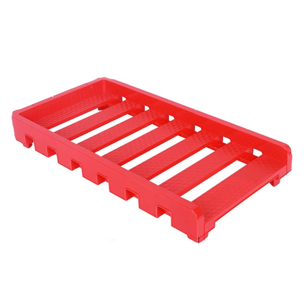 YGCBL Multifunction Portable Hand Trucks,Trolleyplastic Dolly Transport Roller Dollies Abs Plastic Cool Down Main Chassis Base Household Non-Slip 45Kg Capacity, 4 Colors,Red