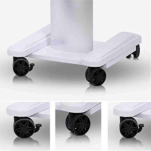 YGCBL Multifunction Portable Hand Trucks,Trolleyserving Trolley Cart Abs Plastic Aluminum Alloy Non-Slip High Capacity Universal Wheel with Lock Medical, Load Capacity 80 Kg,45X39X72Cm