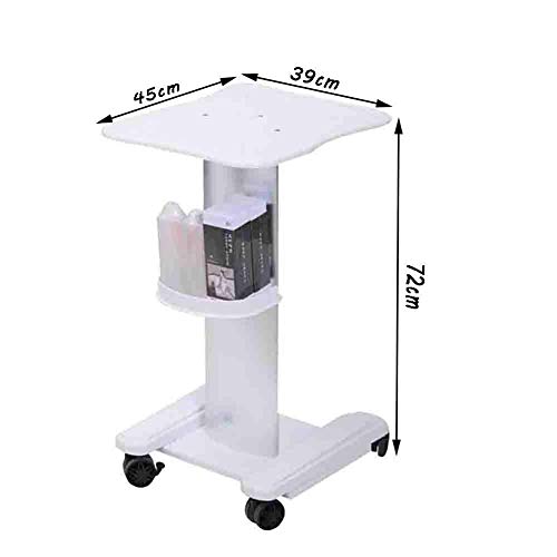 YGCBL Multifunction Portable Hand Trucks,Trolleyserving Trolley Cart Abs Plastic Aluminum Alloy Non-Slip High Capacity Universal Wheel with Lock Medical, Load Capacity 80 Kg,45X39X72Cm