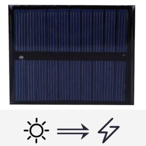 5V Solar Panel Charger, Polysilicon Waterproof Portable Solar Panel, Energy-Saving for Advertising Lights Low-Power Appliances