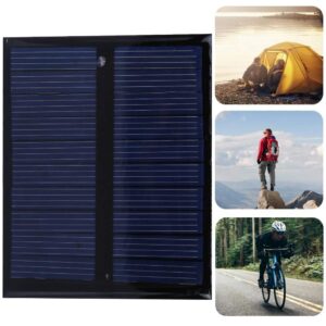 5V Solar Panel Charger, Polysilicon Waterproof Portable Solar Panel, Energy-Saving for Advertising Lights Low-Power Appliances