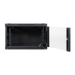 Aeons 6U Signature Wall Mount 19-inch IT Network Cabinet Enclosure Server Rack 16-inch Depth Glass Door