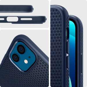 Spigen Liquid Air Armor Designed for iPhone 12 Mini Case (2020) - Navy Blue