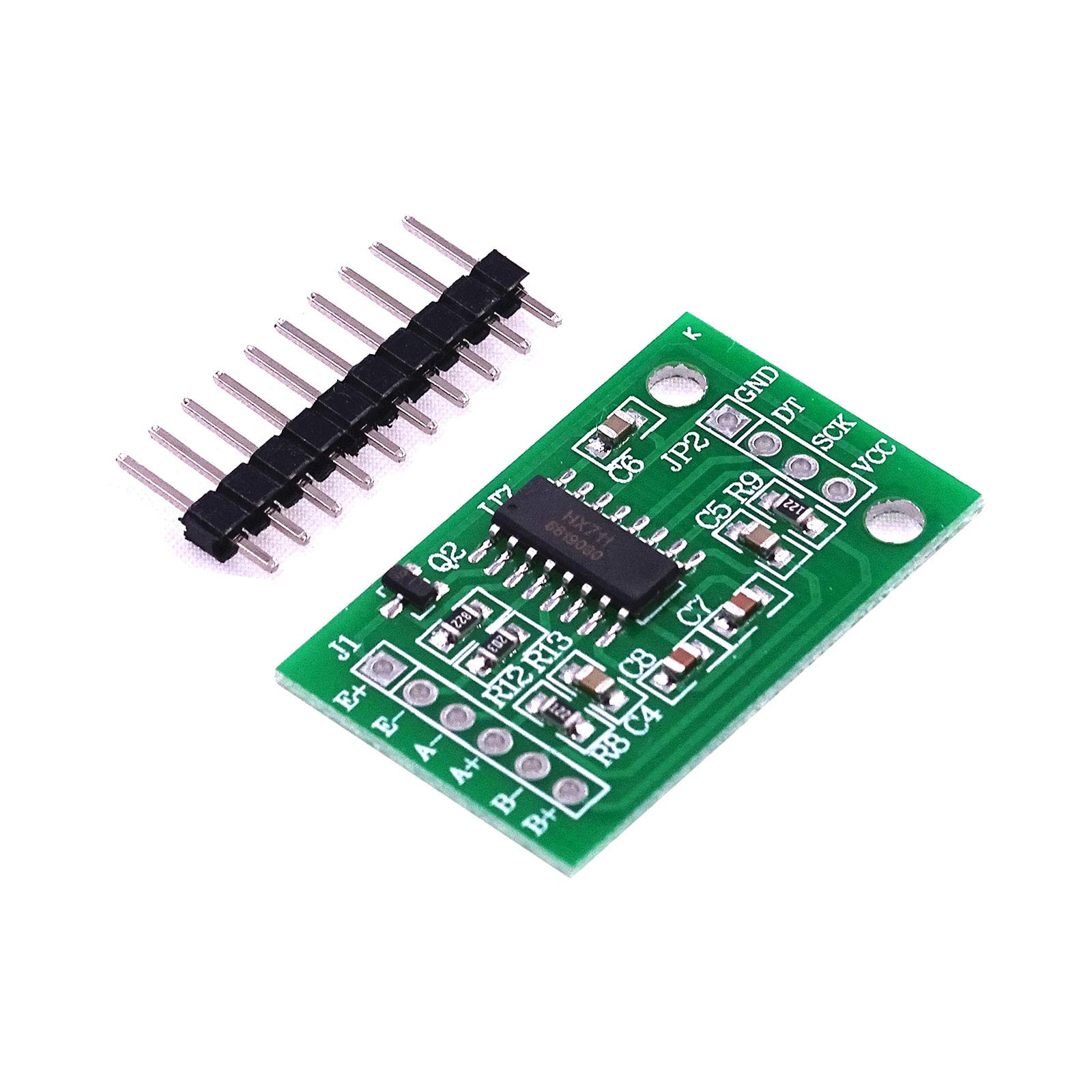 ALAMSCN Digital Load Cell Weight Sensor + HX711 Weighing Breakout Board AD Module Pressure Sensors for Arduino DIY Electronic Portable Kitchen Scale (1KG+HX711)