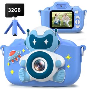 kids camera for 3-8 years old toddlers childrens boys girls selfie camera 20.0 mp hd 1080p ips screen dual digital toy camera for kids christmas birthday gifts