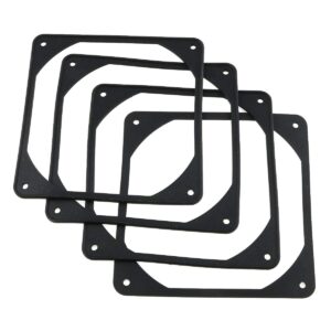 e-outstanding 4-pack computer case fan shock absorption pads 12cm 120mm rubber shock proof gasket reduse noise