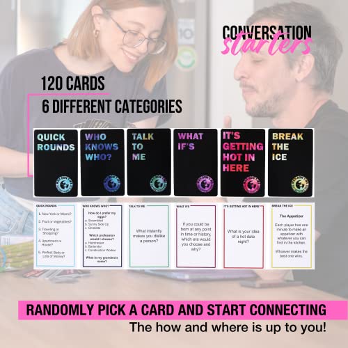 Why Don't We Conversation Starters for Couples - Get to Know Each Other Better. Fun Conversation Game for Couples, Couples Card Games, Games for Date Night