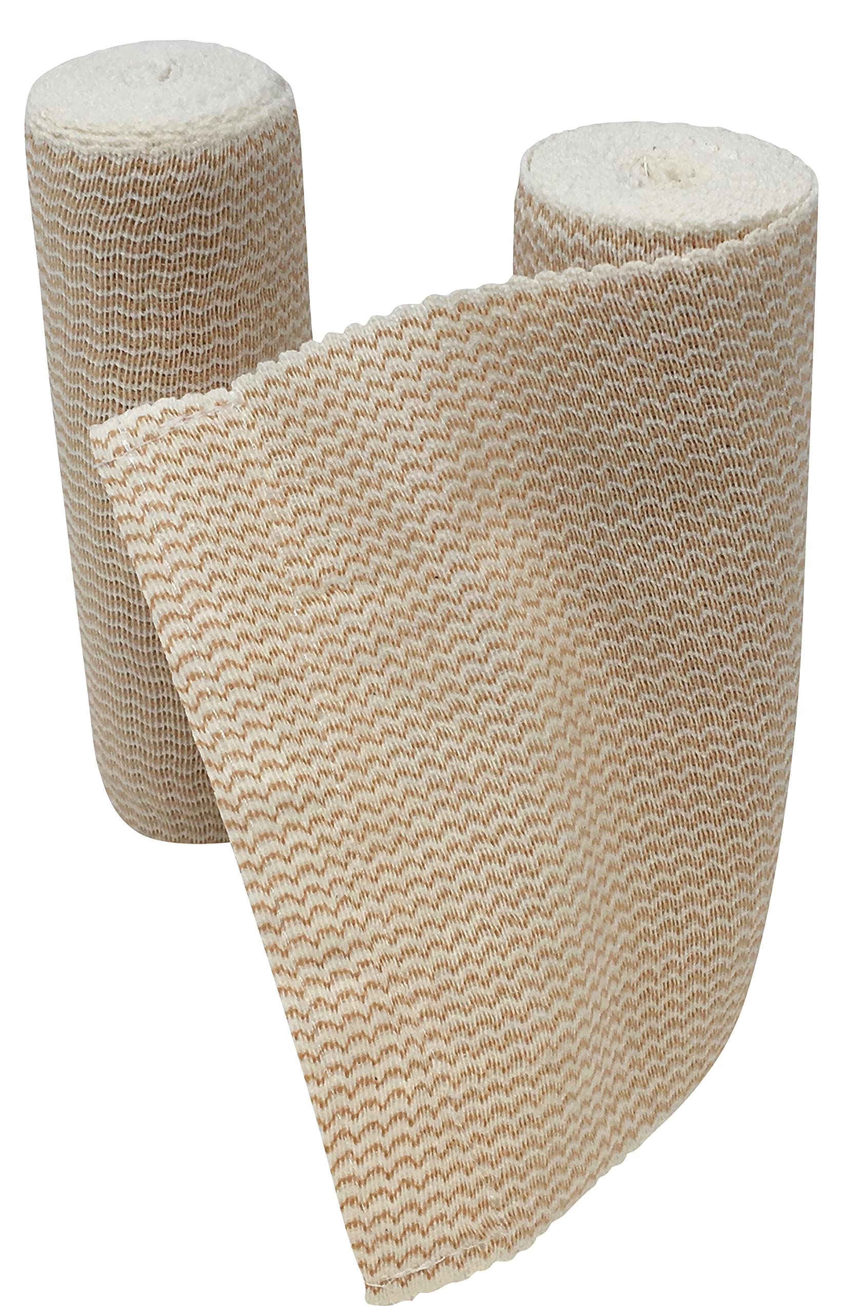 ExL Body Performance Elastic Bandage with Self-Closure (6 Inch Wide) (Cotton - 15 Feet Long) - Pack of 2