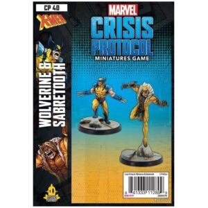 fantasy flight games marvel: crisis protocol: wolverine and sabretooth character pack