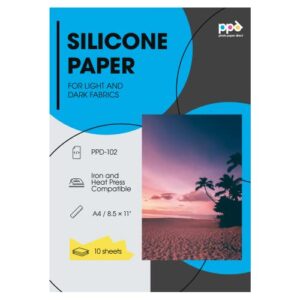 ppd silicone papers for t shirt transfer iron or heat press a4 ppd-102 10 sheets