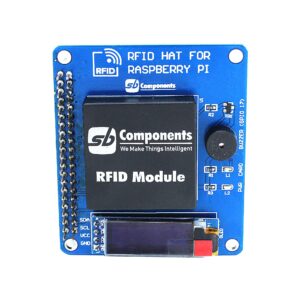 RFID HAT for Raspberry Pi with 0.91” OLED Display, RFID Shield Expansion HAT for Raspberry Pi 4B/3B+/3B/2B/B+/A+/Zero and Zero W, Raspberry Pi RFID Reader & Control Board