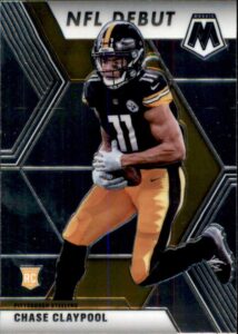 2020 mosaic football #278 chase claypool pittsburgh steelers sp short print official panini nfl trading card