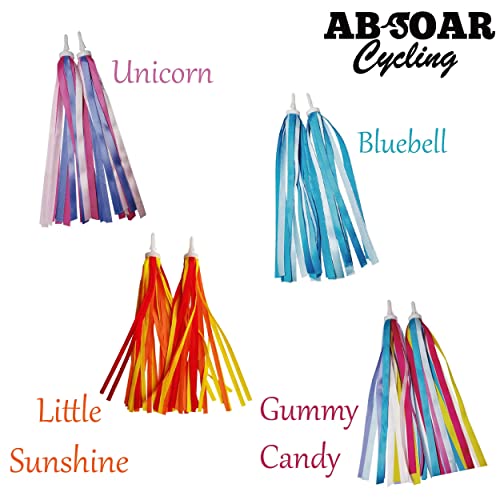 ABSOAR Cycling Bike Streamers Christmas Family Girls Boys Kids Bicycle Tassel Ribbon Handlebar Scooter Streamers 2 Pairs, U.S.A. Party