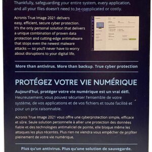 Acronis True Image 2021 PC/Mac Perpetual License Box Version (3-Users)