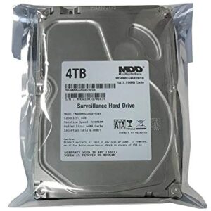 MaxDigitalData 4TB 64MB Cache 5900PM SATA 6Gbps 3.5inch Internal Surveillance Hard Drive (MD4000GSA6459DVR) (Renewed)