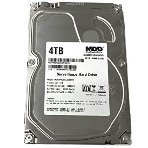 MaxDigitalData 4TB 64MB Cache 5900PM SATA 6Gbps 3.5inch Internal Surveillance Hard Drive (MD4000GSA6459DVR) (Renewed)