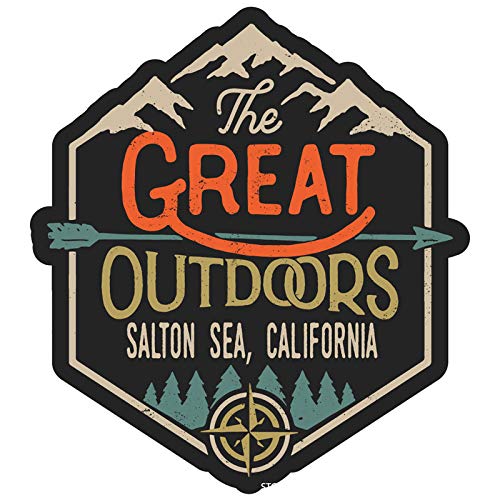 Salton Sea California The Great Outdoors Design 4-Inch Vinyl Decal Sticker