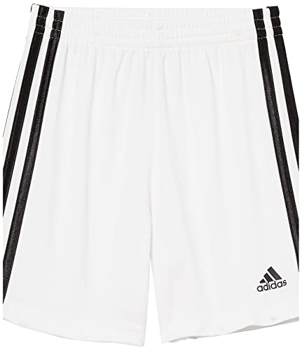 adidas boys Classic 3-stripes Shorts, White, 3T US