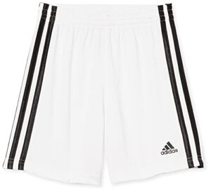 adidas boys classic 3-stripes shorts, white, 3t us