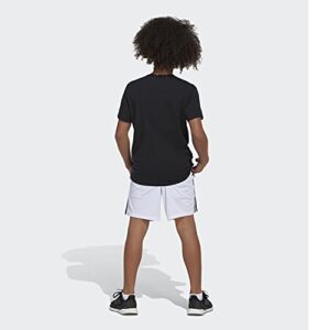 adidas boys Classic 3-stripes Shorts, White, 3T US