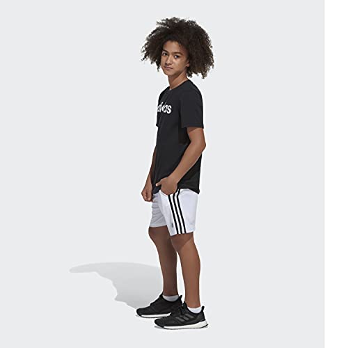 adidas boys Classic 3-stripes Shorts, White, 3T US