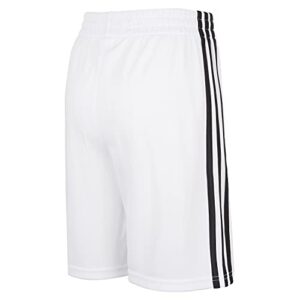 adidas boys Classic 3-stripes Shorts, White, 3T US