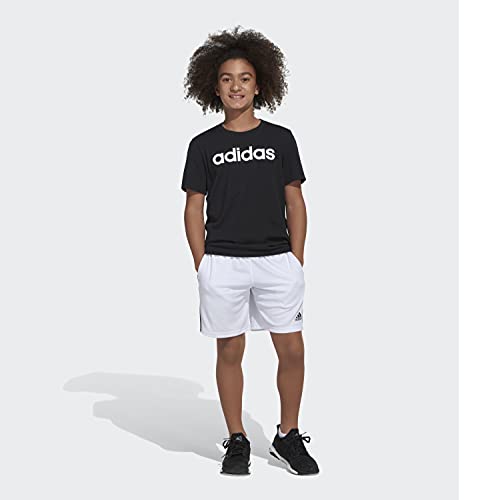 adidas boys Classic 3-stripes Shorts, White, 3T US