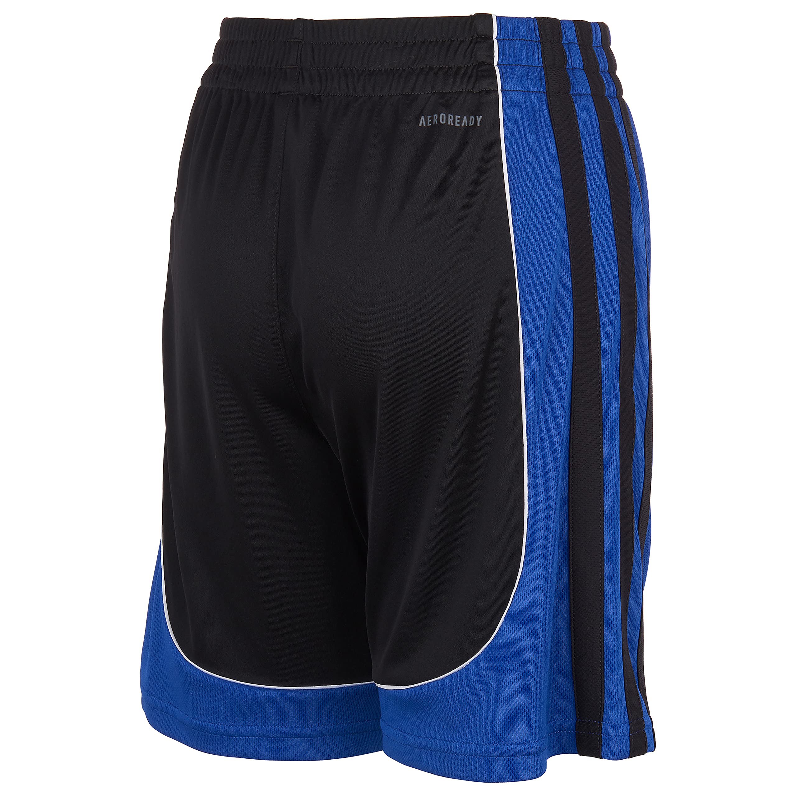 adidas Boys' AEROREADY Basketball Creator Shorts, Black with Team Royal Blue, 7