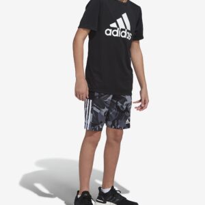 adidas Boys' AEROREADY Action Camo Shorts, Black, Small (8)