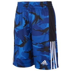 adidas boys aeroready® action camo shorts, team royal blue, 4-8 years us