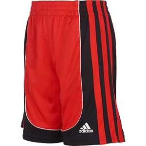 adidas boys' aeroready basketball creator shorts, vivid red, 6