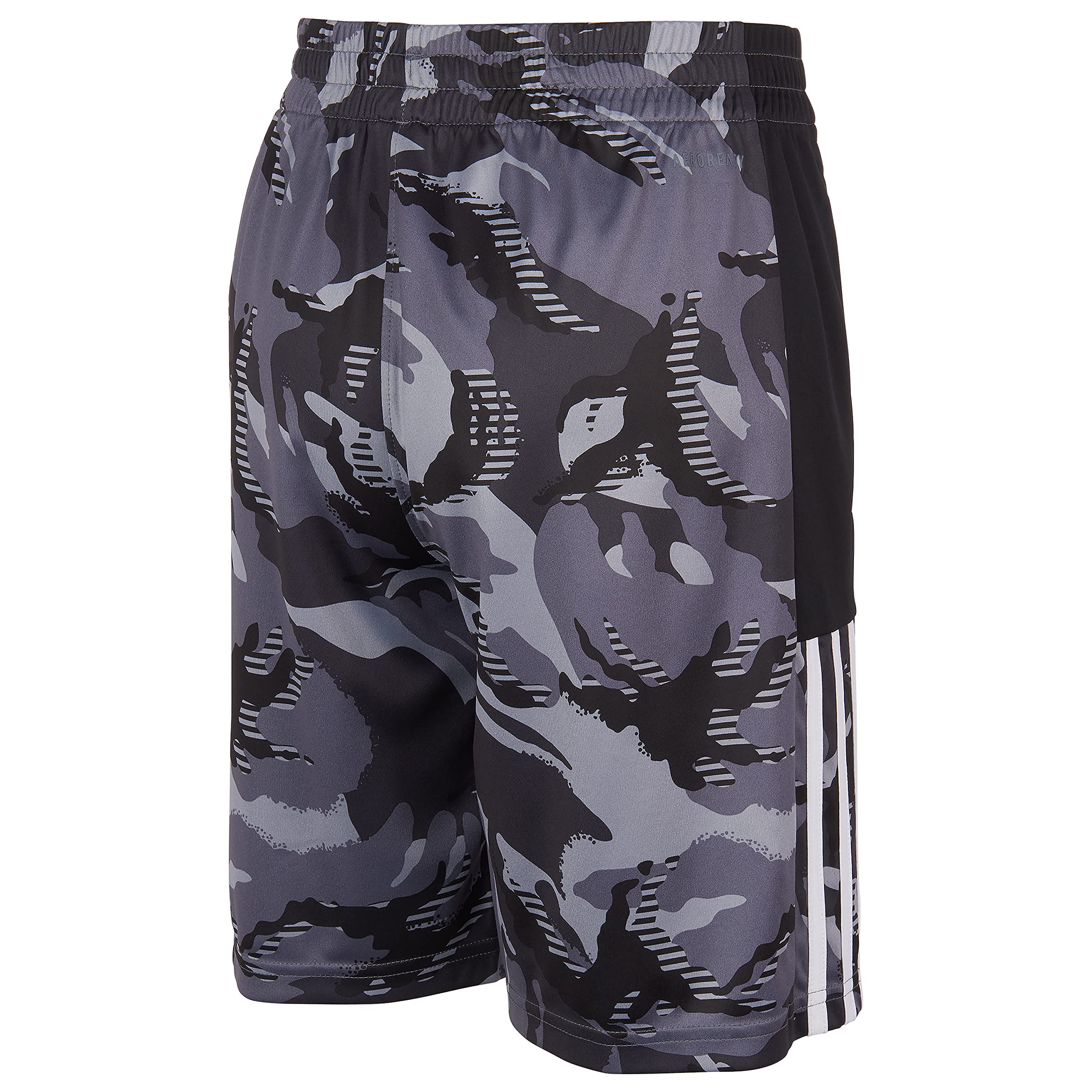 adidas boys Aeroready® Action Camo Shorts, Black, 8-15 Years US