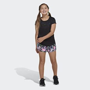 adidas Girls' Printed Woven Shorts, Light Pink, 6