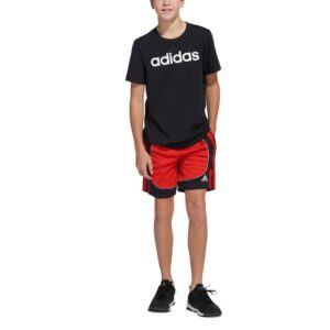 adidas boys bball creator shorts, vivid red, 8-15 years us